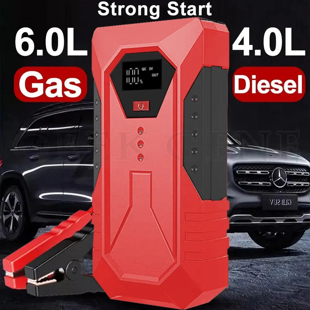 GKFLY 800A 1200A 2000A arrancador de batería de coche banco de energía grande refuerzo de batería de coche 12V dispositivo de arranque de coche para gasolina 6.0L diésel 4.0L