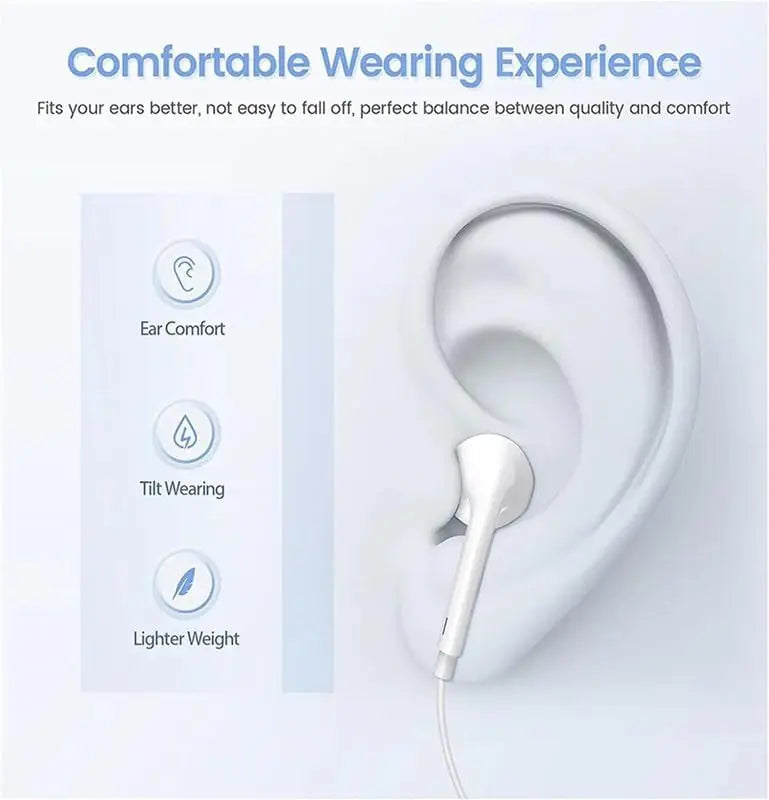 Auriculares con cable originales para iPhone 16/15/14/13/12/11 Pro Max 7/8Plus XR/XS/X iPad auriculares internos Lightning USB-C 3,5mm
