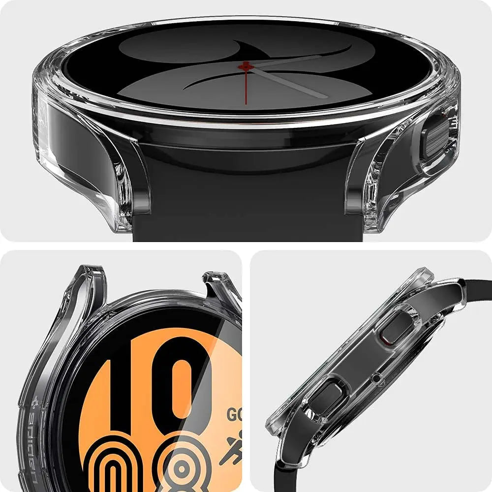 Funda de silicona de cobertura completa para Samsung Galaxy Watch 4, 5, 6, 7, 40mm, 44mm, Protector de pantalla de parachoques resistente a los arañazos a prueba de golpes