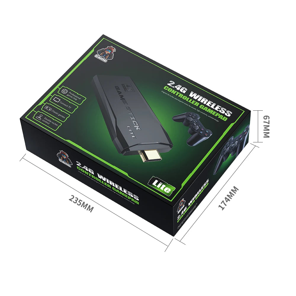 Consola de videojuegos Sticks M8, mando inalámbrico Dual de 2,4G, 4K, 10000 juegos, 64GB, juego Retro para Dropshiopping, regalo de Navidad