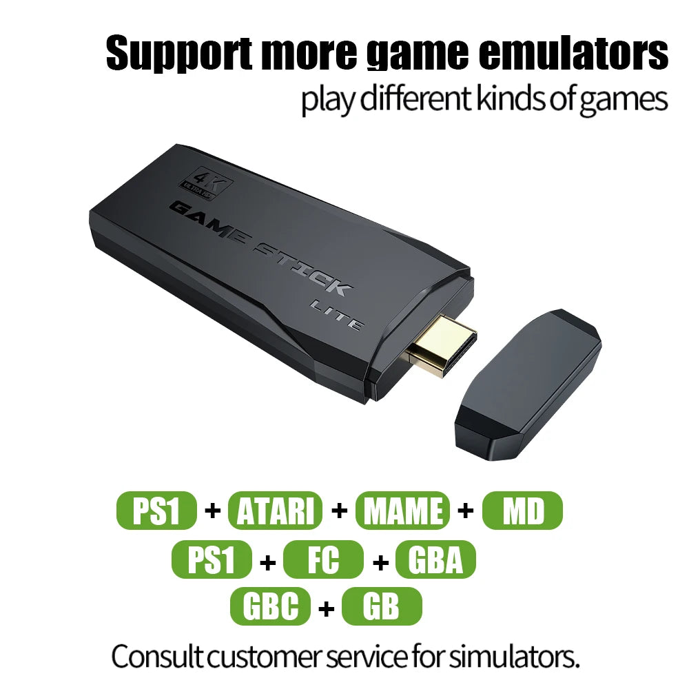 Consola de videojuegos Sticks M8, mando inalámbrico Dual de 2,4G, 4K, 10000 juegos, 64GB, juego Retro para Dropshiopping, regalo de Navidad