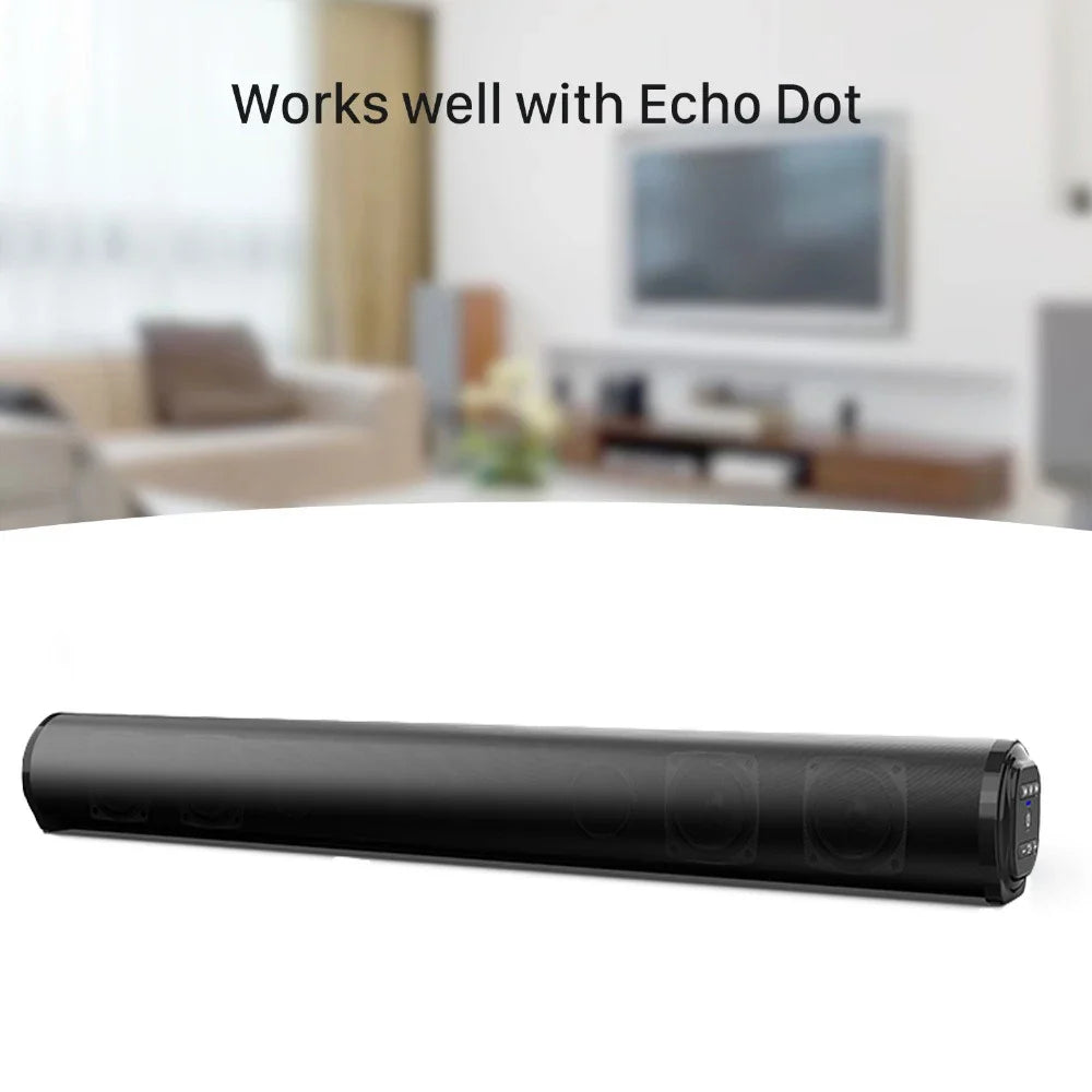 Barra de sonido súper potente, altavoz inalámbrico portátil con Bluetooth, estéreo envolvente, caja de sonido para TV en casa, Subwoofer, Radio FM, caixa de som