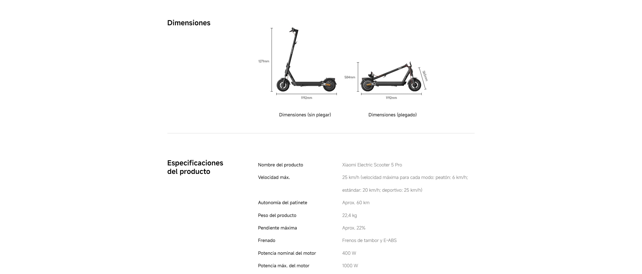 Oficial | Xiaomi Electric Scooter 5 Pro, Amortiguadores dobles delantero y trasero, Duración de la batería prolongada, Luz delantera automática