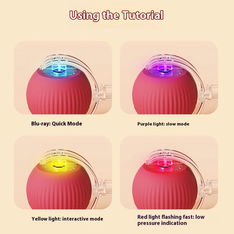Nuevos juguetes eléctricos de pelota para gatos, bola rodante automática con rompecabezas, juguetes para gatos y pájaros, Sensor inteligente interactivo para mascotas, juguetes recargables para gatos