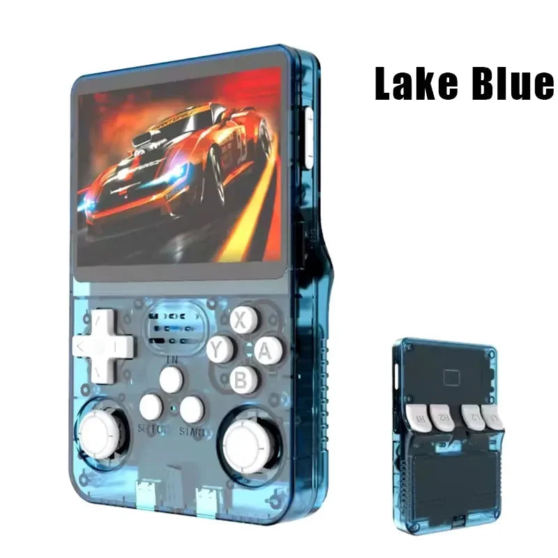 Consola de videojuegos portátil Retro R36S de 128GB, reproductor de pantalla IPS de 3,5 pulgadas, reproductor de vídeo portátil de bolsillo para niños, sistema Arkos
