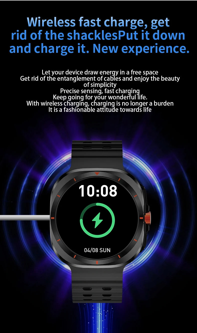G.L Wear 2025 Nuevo reloj inteligente para hombre 1,52 pulgadas Bluetooth Talk Deportes Fitness Podómetro Mujer Reloj inteligente