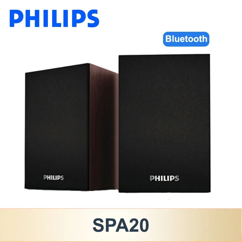 Philips SPA20 Altavoz Bluetooth con sonido envolvente de 360 grados Bluetooth Estéreo inalámbrico para computadora Macbook Laptop