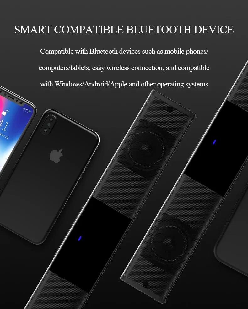 Barra de sonido súper potente, altavoz inalámbrico portátil con Bluetooth, estéreo envolvente, caja de sonido para TV en casa, Subwoofer, Radio FM, caixa de som