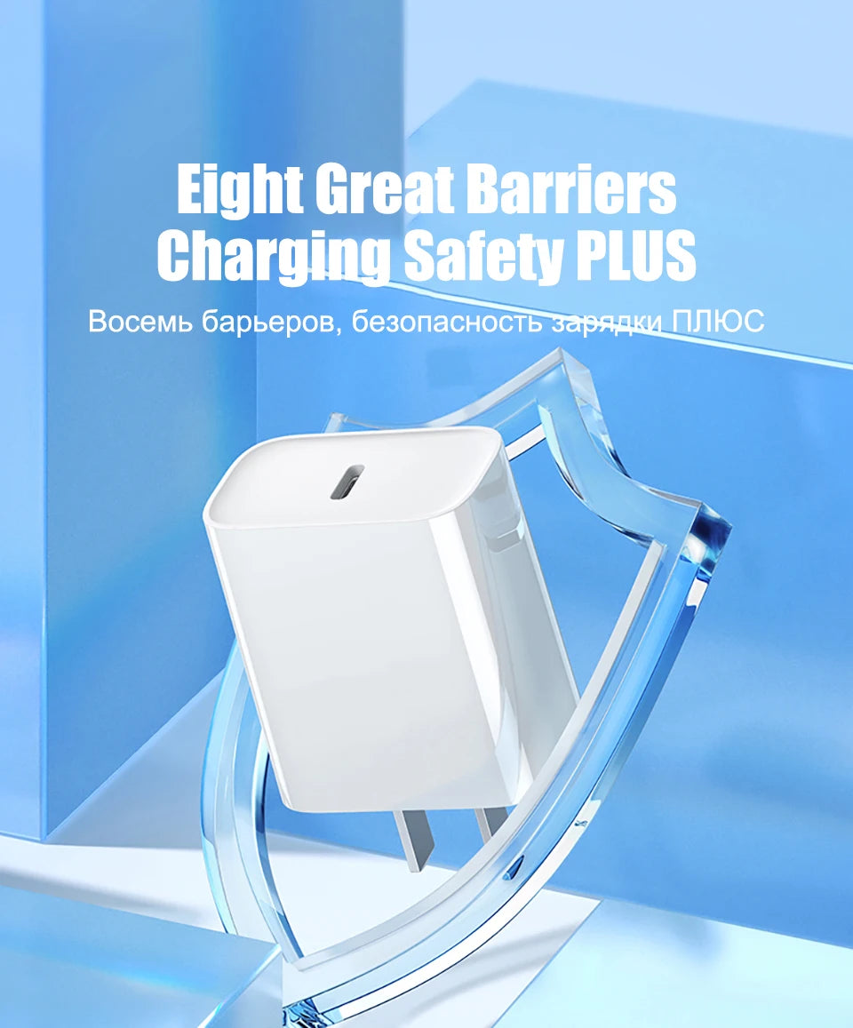 PD 20W Fast Charger For iPhone 16 14 13 12 11 15 Pro Max Plus Mini X XR iPad USB Type C Charger Fast Charging Quick Charger Plug