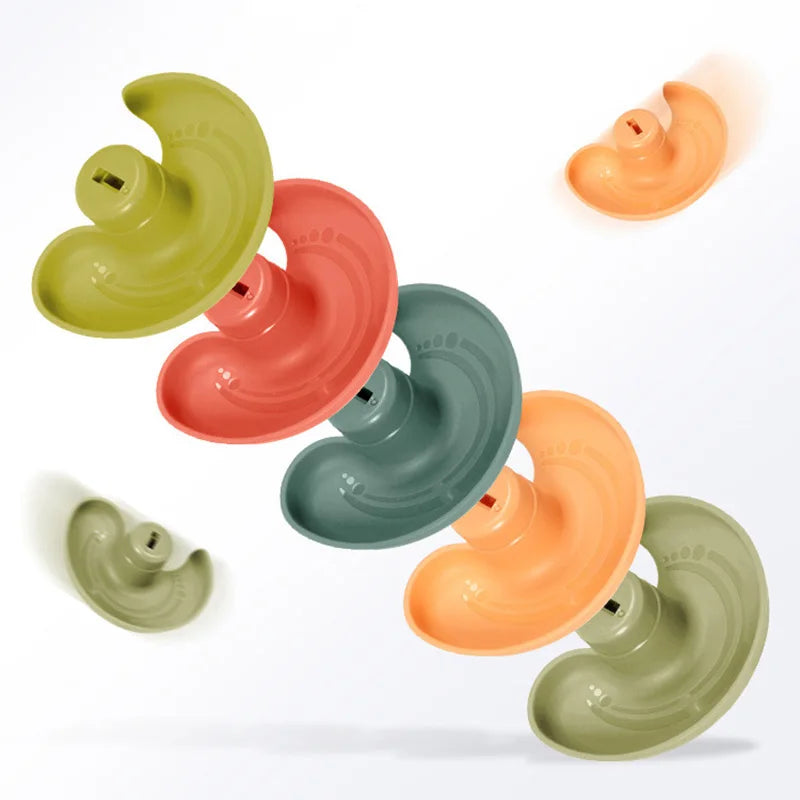 Juguete educativo Montessori para bebé Torre giratoria de bolas giratoria para apilamiento regalo para recién nacido