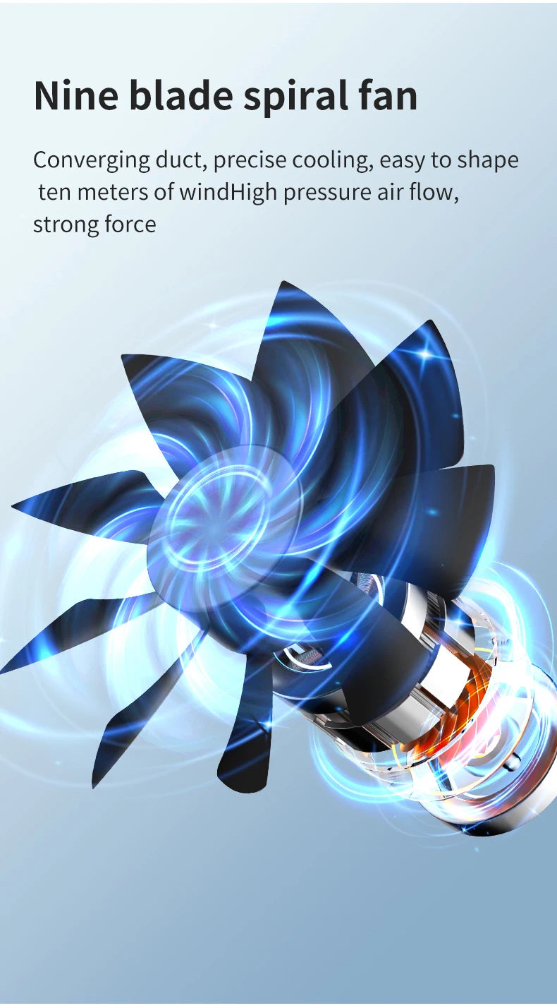 Aire acondicionado portátil, ventilador enfriador, humidificador, ventilador de ventilación de CA para coche, refrigeración de verano, fragancia, refrigerador, viaje de oficina