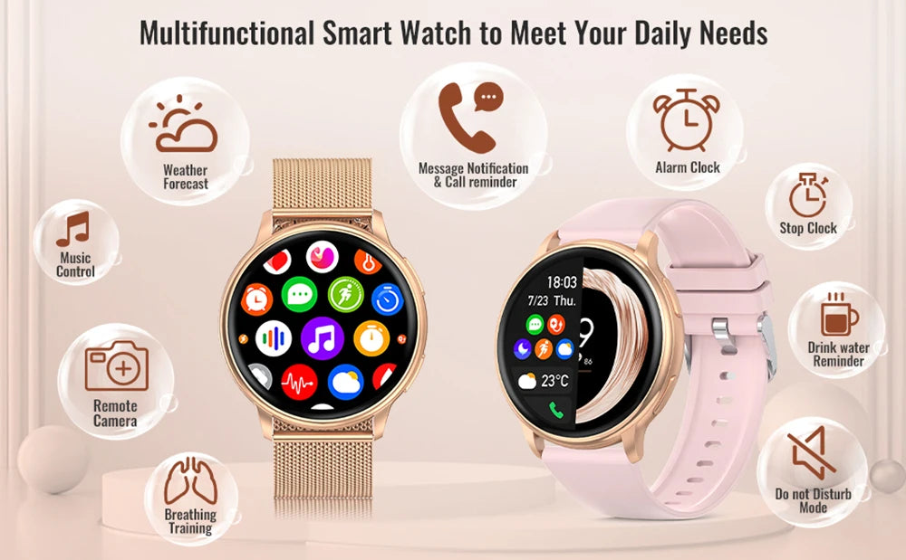MEVADEN-reloj inteligente para hombre y mujer, pulsera con llamadas, Bluetooth, Dial personalizado, deportivo, rastreador de Fitness, frecuencia cardíaca, para Android e IOS, Y22