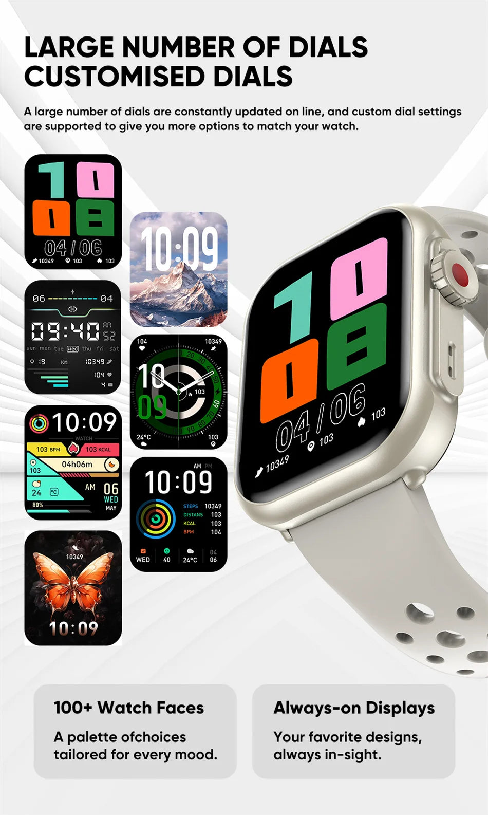 Reloj Inteligente Ultra 2 1000 mAh reloj inteligente hombres mujeres 1,85 pulgadas HD pantalla completamente táctil IP68 impermeable Bluetooth llamada Smartwatch