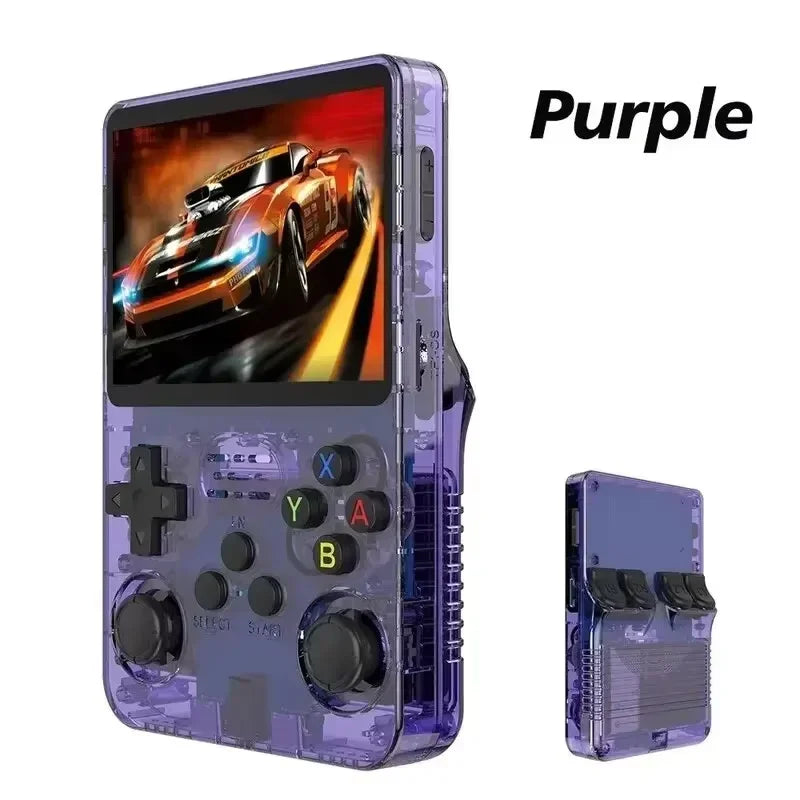 Consola de videojuegos portátil Retro R36S de 128GB, reproductor de pantalla IPS de 3,5 pulgadas, reproductor de vídeo portátil de bolsillo para niños, sistema Arkos