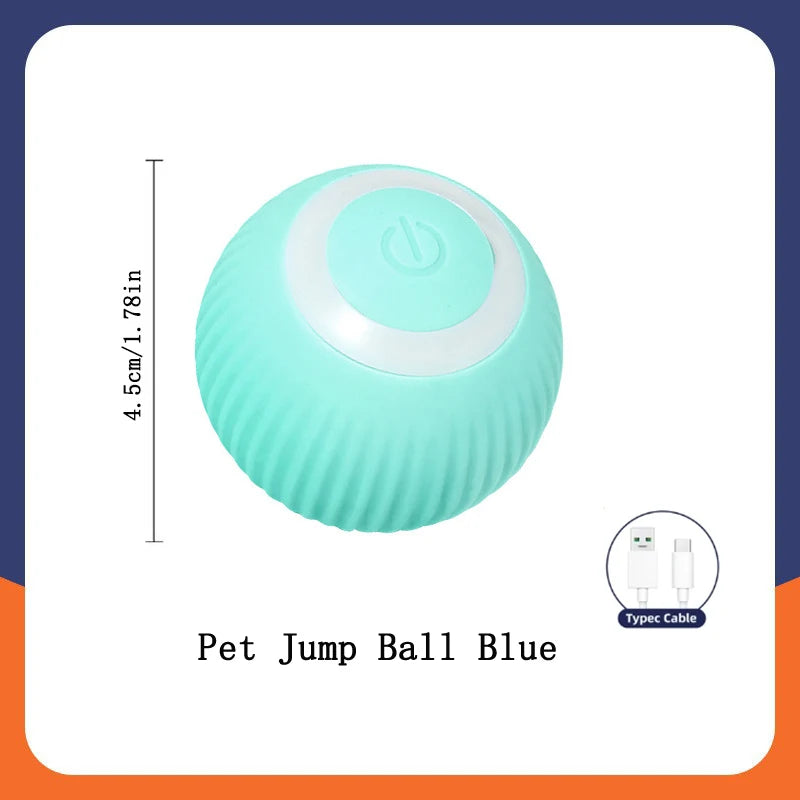 Pelota de juguete inteligente para perros, juguete interactivo electrónico para mascotas, pelota móvil USB, rebote automático para cachorros, regalo de cumpleaños, productos para gatos.