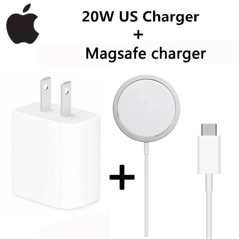 Original 20W USB-C Power Adapter For iphone 16 15 14 mini Pro Max Type C fast charger for Apple Cable for iPhone X 11 12 13 Plus