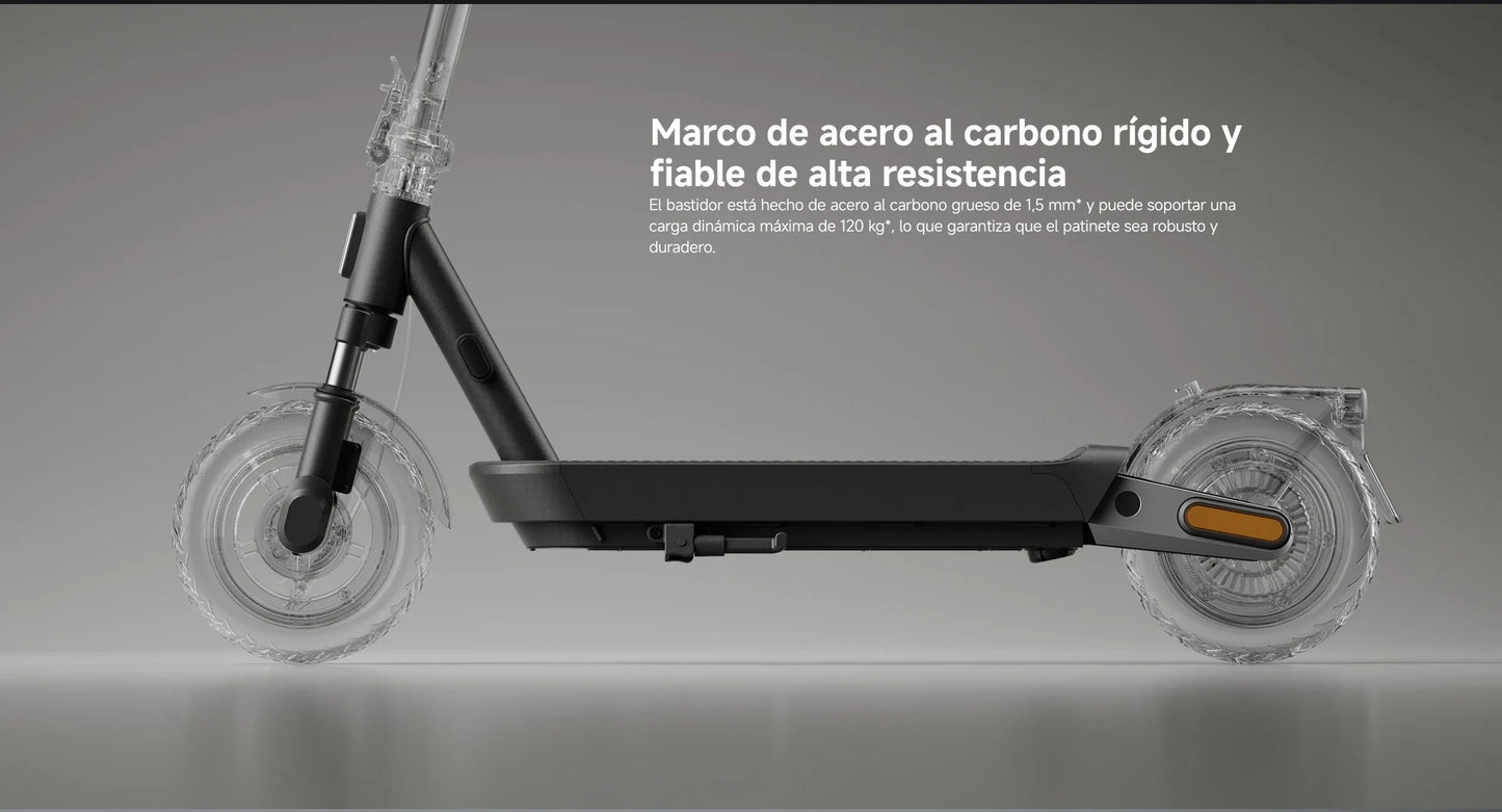 Oficial | Xiaomi Electric Scooter 5 Pro, Amortiguadores dobles delantero y trasero, Duración de la batería prolongada, Luz delantera automática