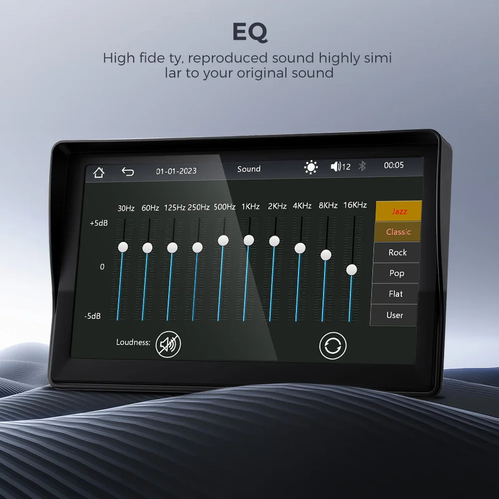 Reproductor Multimedia estéreo portátil para coche, Radio inalámbrica con Android, 7 pulgadas, transmisor FM, BT, WiFi, AUX, pantalla USB