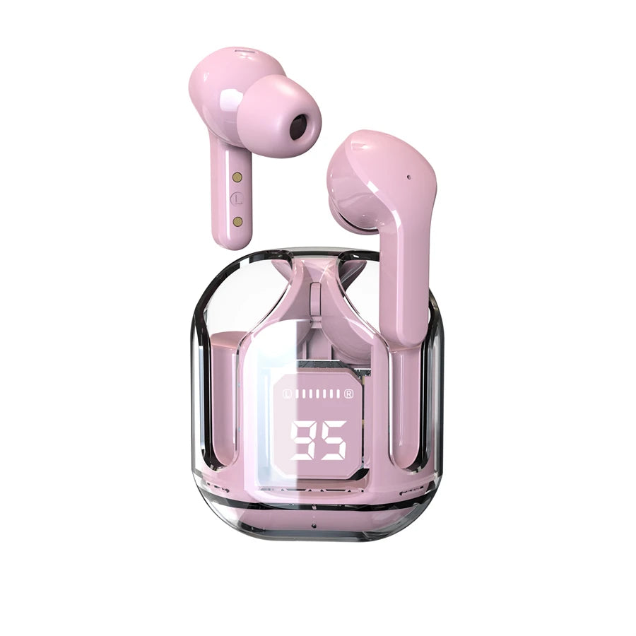 Auriculares inalámbricos Bluetooth T2 originales, auriculares HIFI transparentes con pantalla Digital de potencia LED, auriculares con sonido estéreo para teléfono