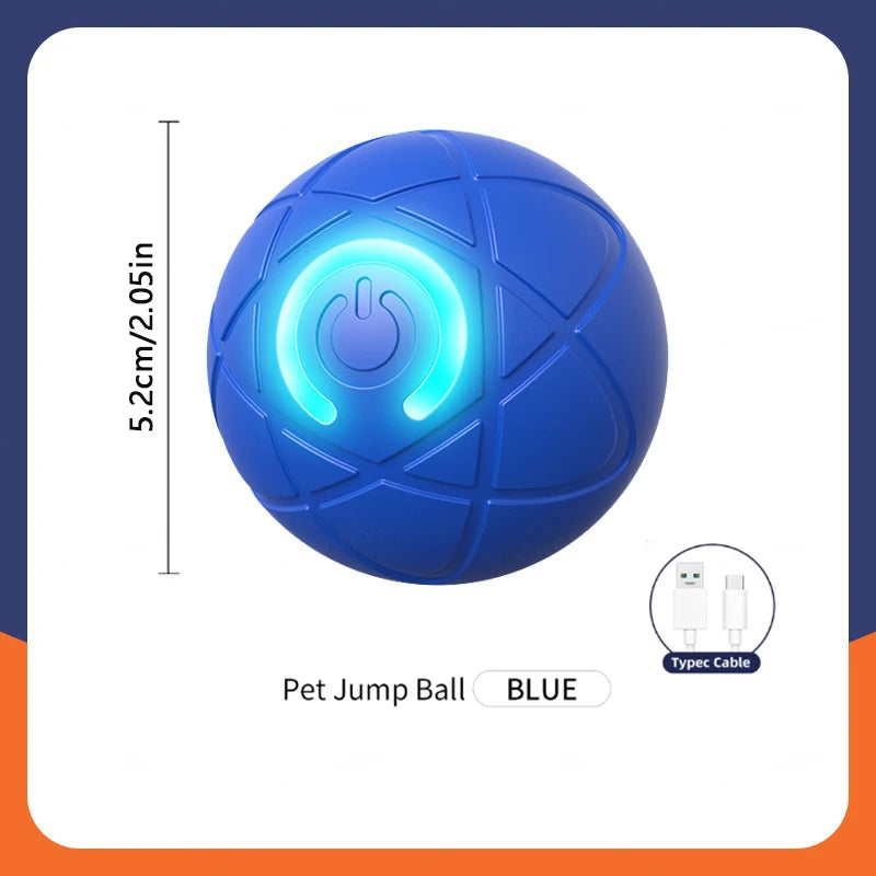 Pelota de juguete inteligente para perros, juguete interactivo electrónico para mascotas, pelota móvil USB, rebote automático para cachorros, regalo de cumpleaños, productos para gatos.