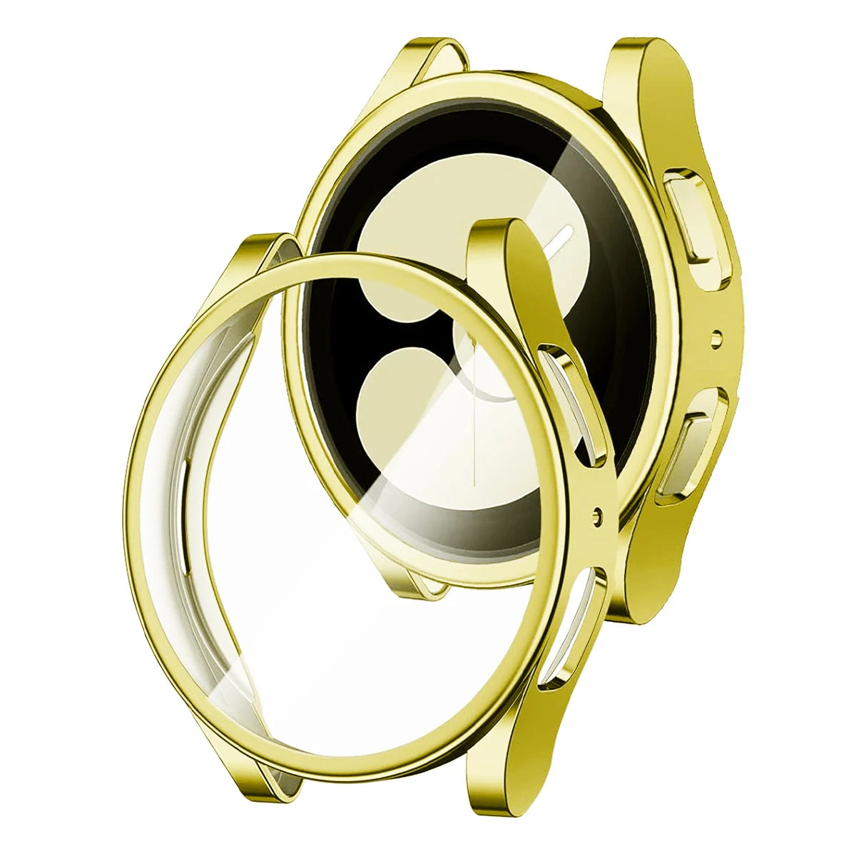 Funda de silicona de cobertura completa para Samsung Galaxy Watch 4, 5, 6, 7, 40mm, 44mm, Protector de pantalla de parachoques resistente a los arañazos a prueba de golpes