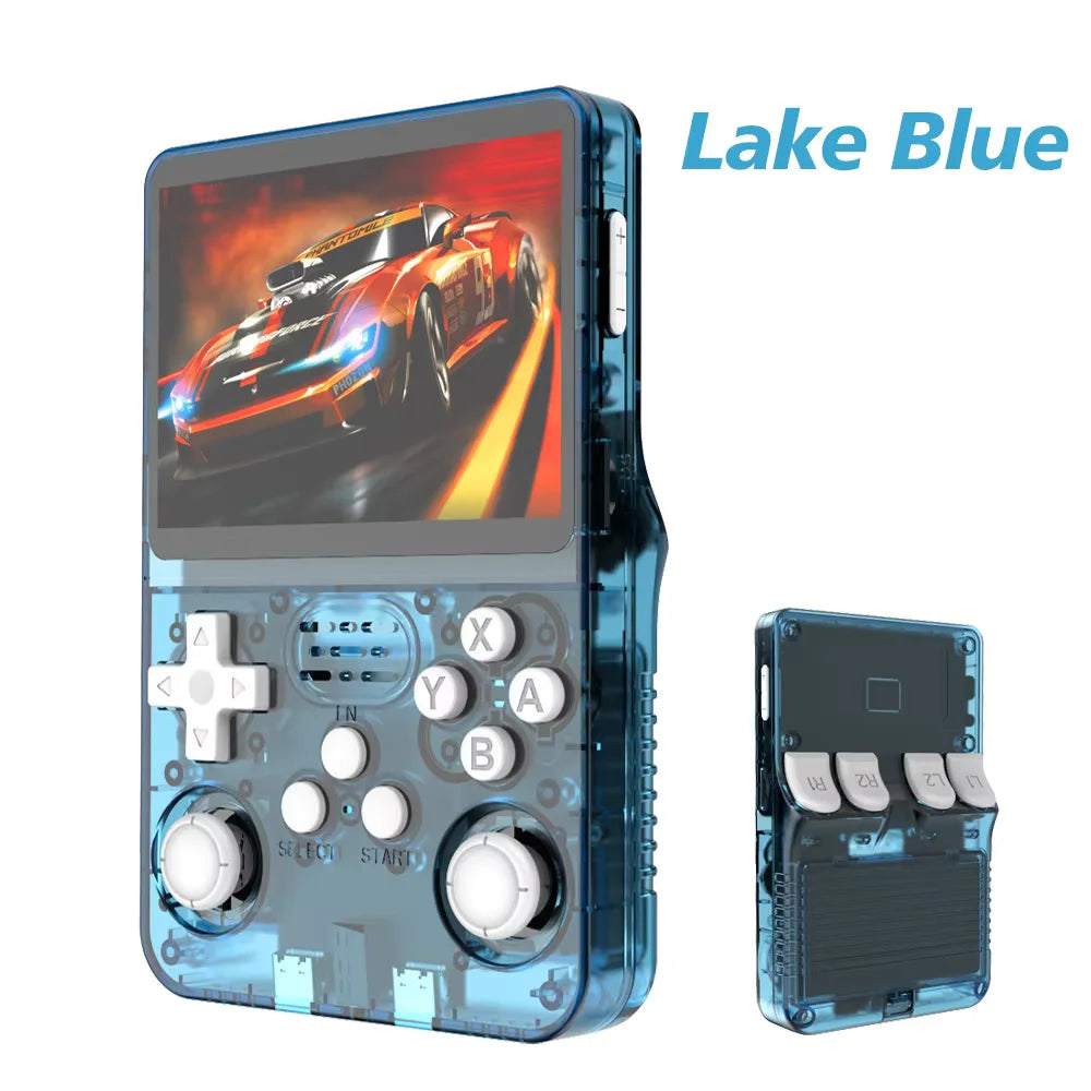 Consola de videojuegos portátil Retro R36S de 128GB, reproductor de pantalla IPS de 3,5 pulgadas, reproductor de vídeo portátil de bolsillo para niños, sistema Arkos