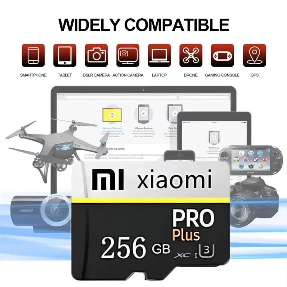 Tarjeta de memoria SD Xiaomi 2TB 1TB Clase 10 tarjeta Micro TF de alta velocidad 1TB 512GB para Nintendo Switch PC tarjeta SD de teléfono inteligente 128GB 256GB