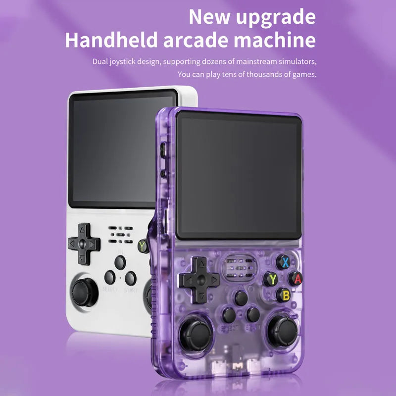 Consola de videojuegos portátil Retro R36S de 128GB, reproductor de pantalla IPS de 3,5 pulgadas, reproductor de vídeo portátil de bolsillo para niños, sistema Arkos