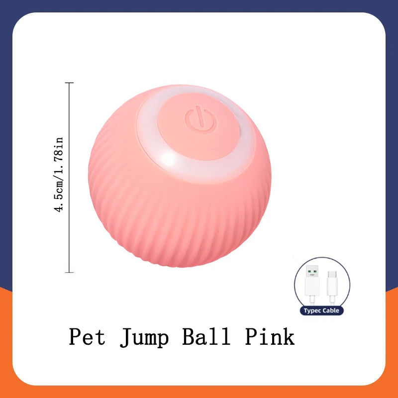 Pelota de juguete inteligente para perros, juguete interactivo electrónico para mascotas, pelota móvil USB, rebote automático para cachorros, regalo de cumpleaños, productos para gatos.
