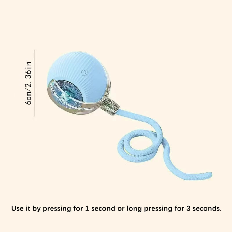 Pelota de juguete inteligente para perros, juguete interactivo electrónico para mascotas, pelota móvil USB, rebote automático para cachorros, regalo de cumpleaños, productos para gatos.