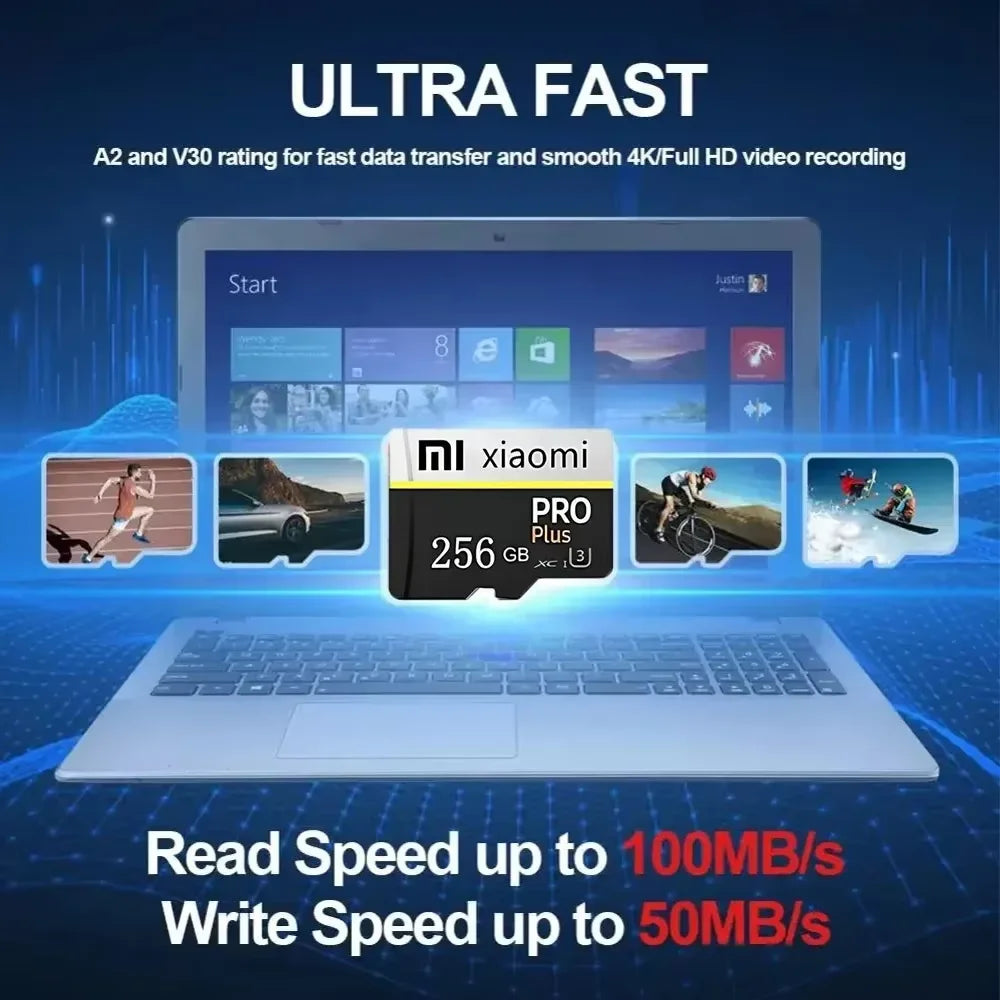 Tarjeta de memoria SD Xiaomi 2TB 1TB Clase 10 tarjeta Micro TF de alta velocidad 1TB 512GB para Nintendo Switch PC tarjeta SD de teléfono inteligente 128GB 256GB
