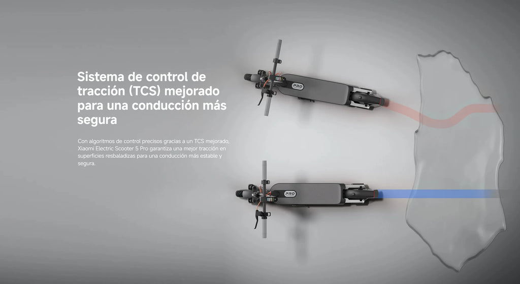 Oficial | Xiaomi Electric Scooter 5 Pro, Amortiguadores dobles delantero y trasero, Duración de la batería prolongada, Luz delantera automática