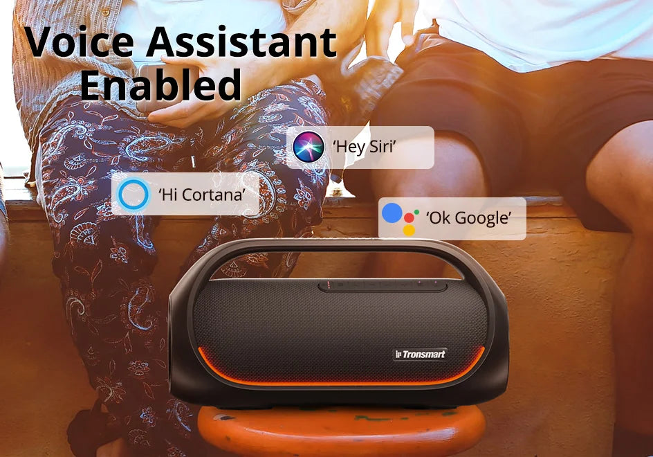 Altavoz Bluetooth Tronsmart Bang Altavoz portátil para fiestas con audio de alta resolución sin pérdidas, graves pesados, control por aplicación, mango portátil