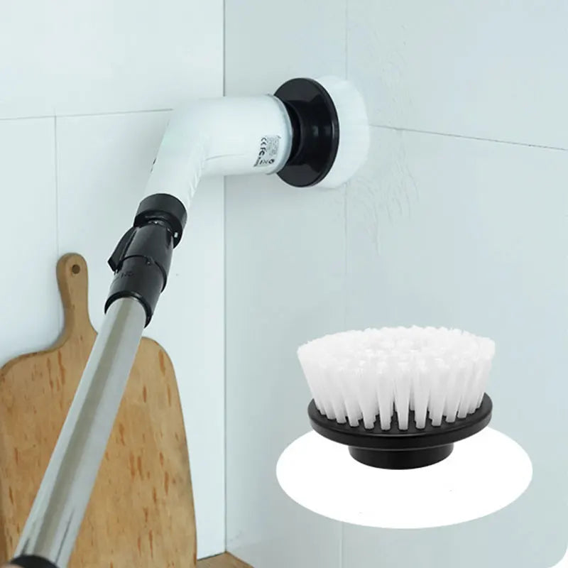 MicroData Cepillo de limpieza eléctrico 9 en 1, 2000 mAh, herramienta de limpieza para sala de estar, baño y cocina