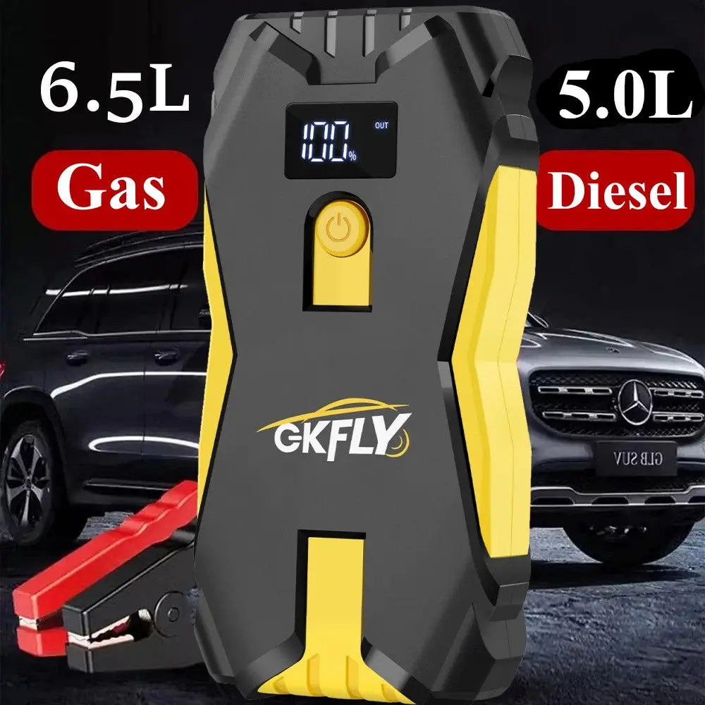 GKFLY 800A 1200A 2000A arrancador de batería de coche banco de energía grande refuerzo de batería de coche 12V dispositivo de arranque de coche para gasolina 6.0L diésel 4.0L