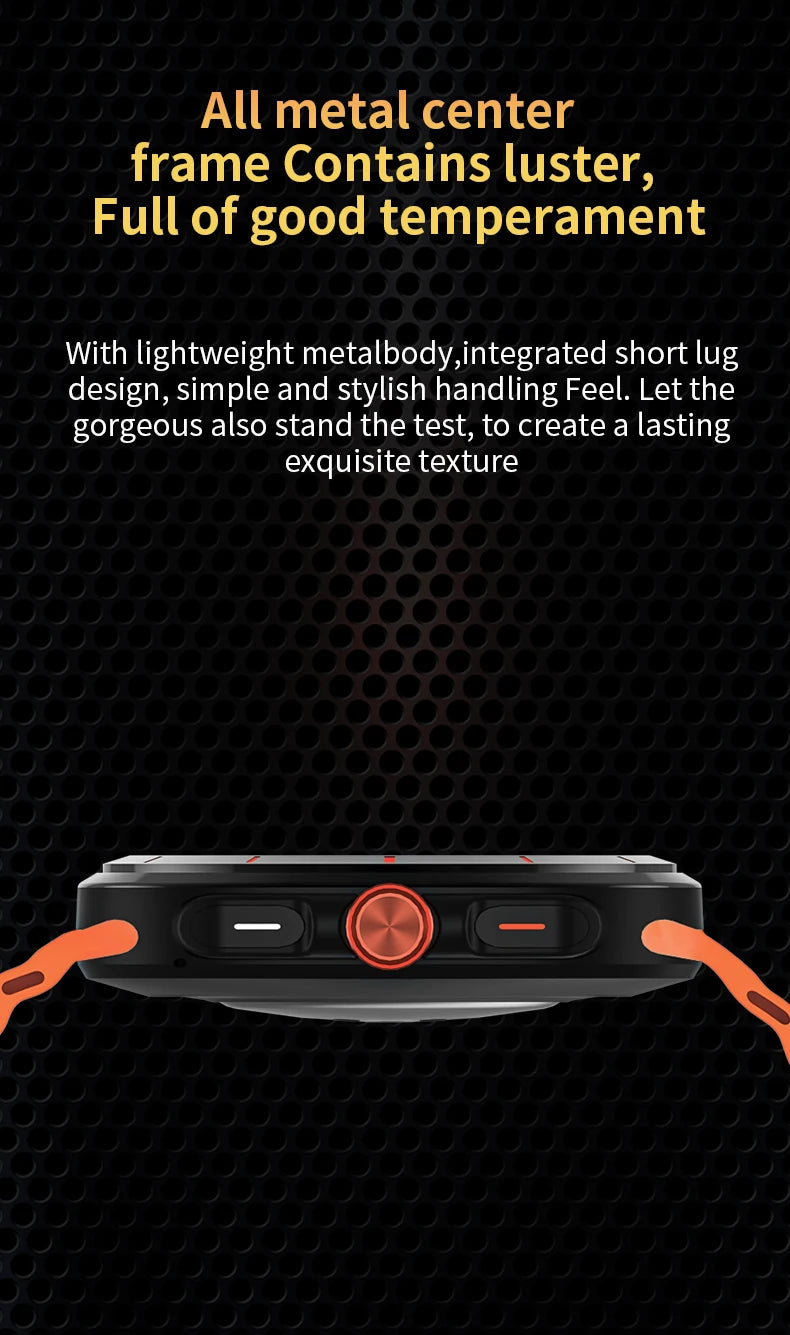 G.L Wear 2025 Nuevo reloj inteligente para hombre 1,52 pulgadas Bluetooth Talk Deportes Fitness Podómetro Mujer Reloj inteligente