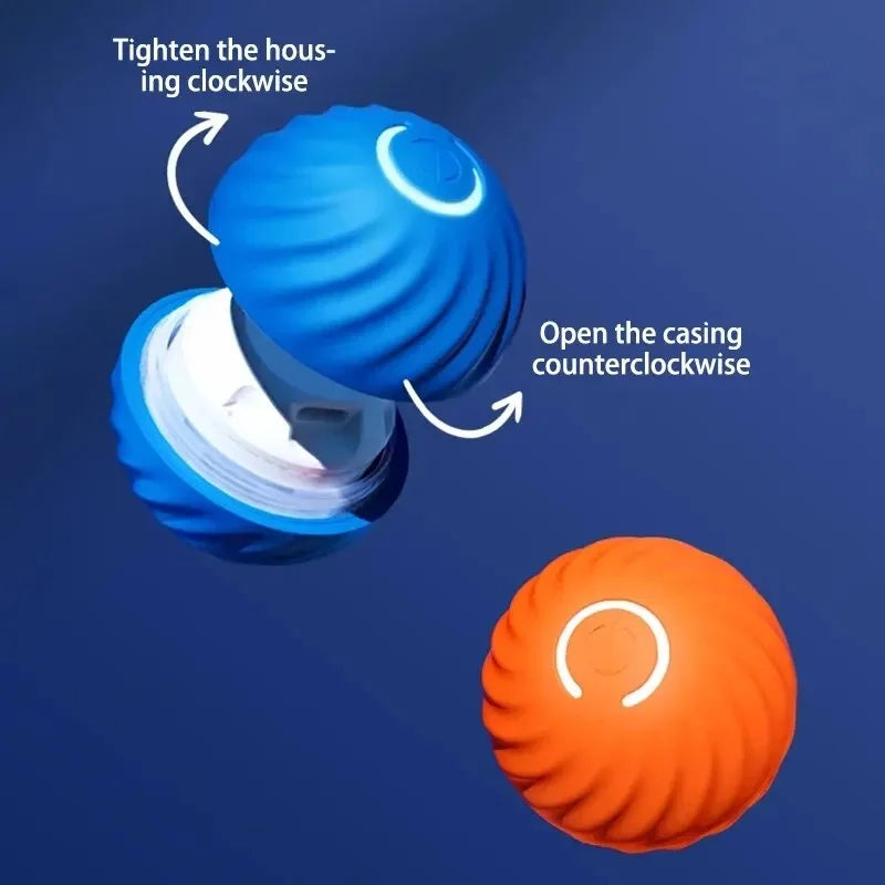 Pelota de juguete inteligente para perros, juguete interactivo electrónico para mascotas, pelota móvil USB, rebote automático para cachorros, regalo de cumpleaños, productos para gatos.