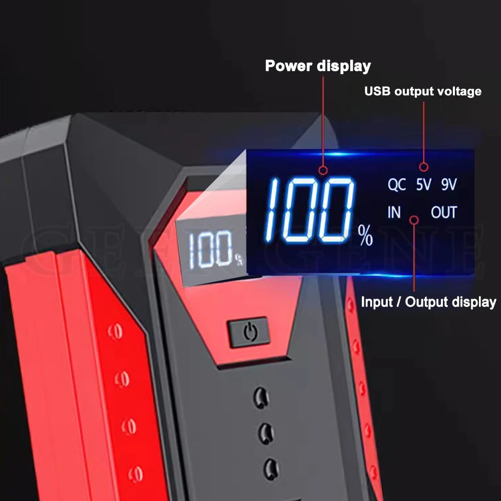 GKFLY 800A 1200A 2000A arrancador de batería de coche banco de energía grande refuerzo de batería de coche 12V dispositivo de arranque de coche para gasolina 6.0L diésel 4.0L