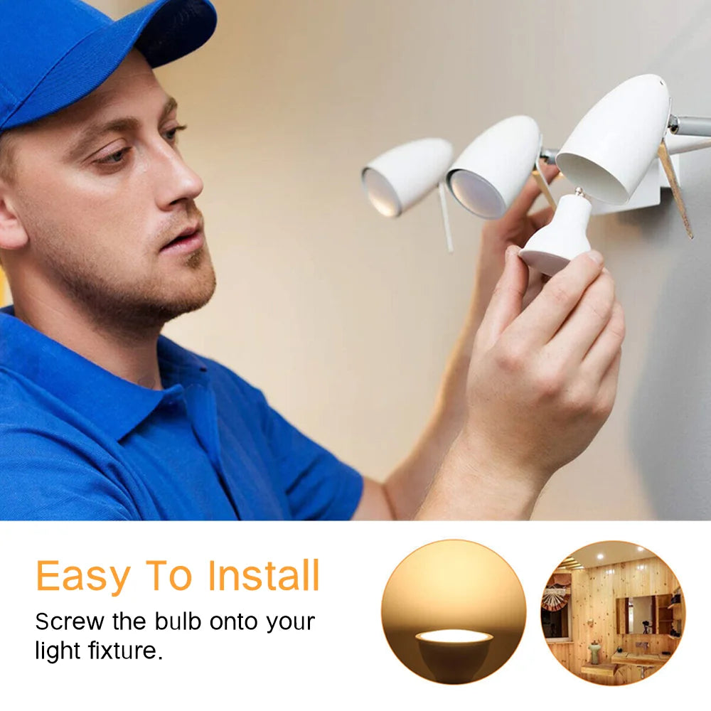 10 Uds bombilla de foco LED GU10 220V 5W/7W alto Lumen 3000K/4000K/6500K lámpara de luz LED para decoración del hogar