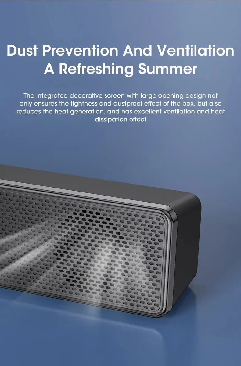 Altavoz envolvente 4D con Bluetooth, sistema de sonido de cine en casa, barra de sonido de ordenador para TV, Subwoofer, estéreo con cable, graves potentes