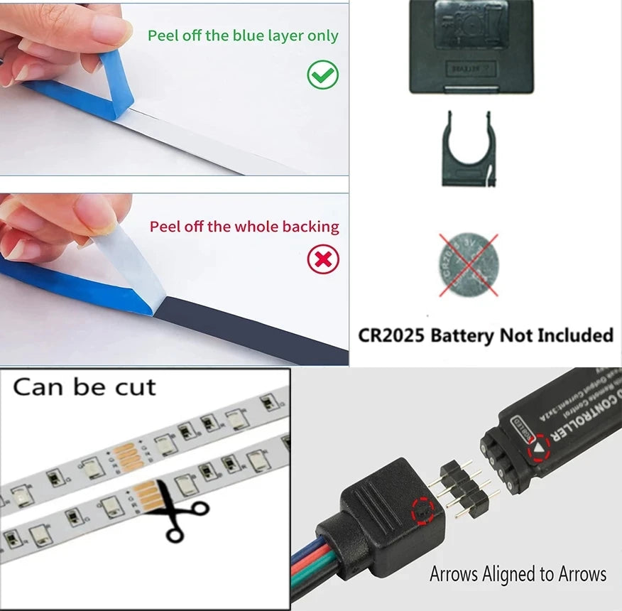 Tira de luces Led Usb 5V 5050, luz Led inteligente para pared, habitación, Bluetooth, Wifi, Alexa 15, 20 metros, cinta Rgb, retroiluminación de Tv, cinta Led, Luces
