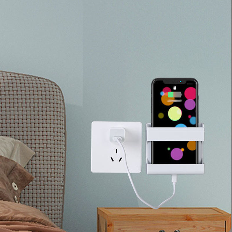Organizador multifuncional montado en la pared para mandos a distancia y teléfonos móviles