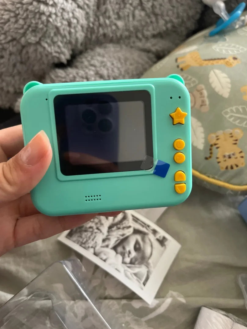 Cámara Digital para niños fotografía impresión instantánea foto 1080P HD grabadora de vídeo Mini impresora térmica regalos educativos de cumpleaños