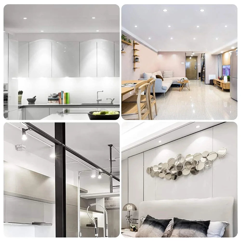 10 Uds bombilla de foco LED GU10 220V 5W/7W alto Lumen 3000K/4000K/6500K lámpara de luz LED para decoración del hogar