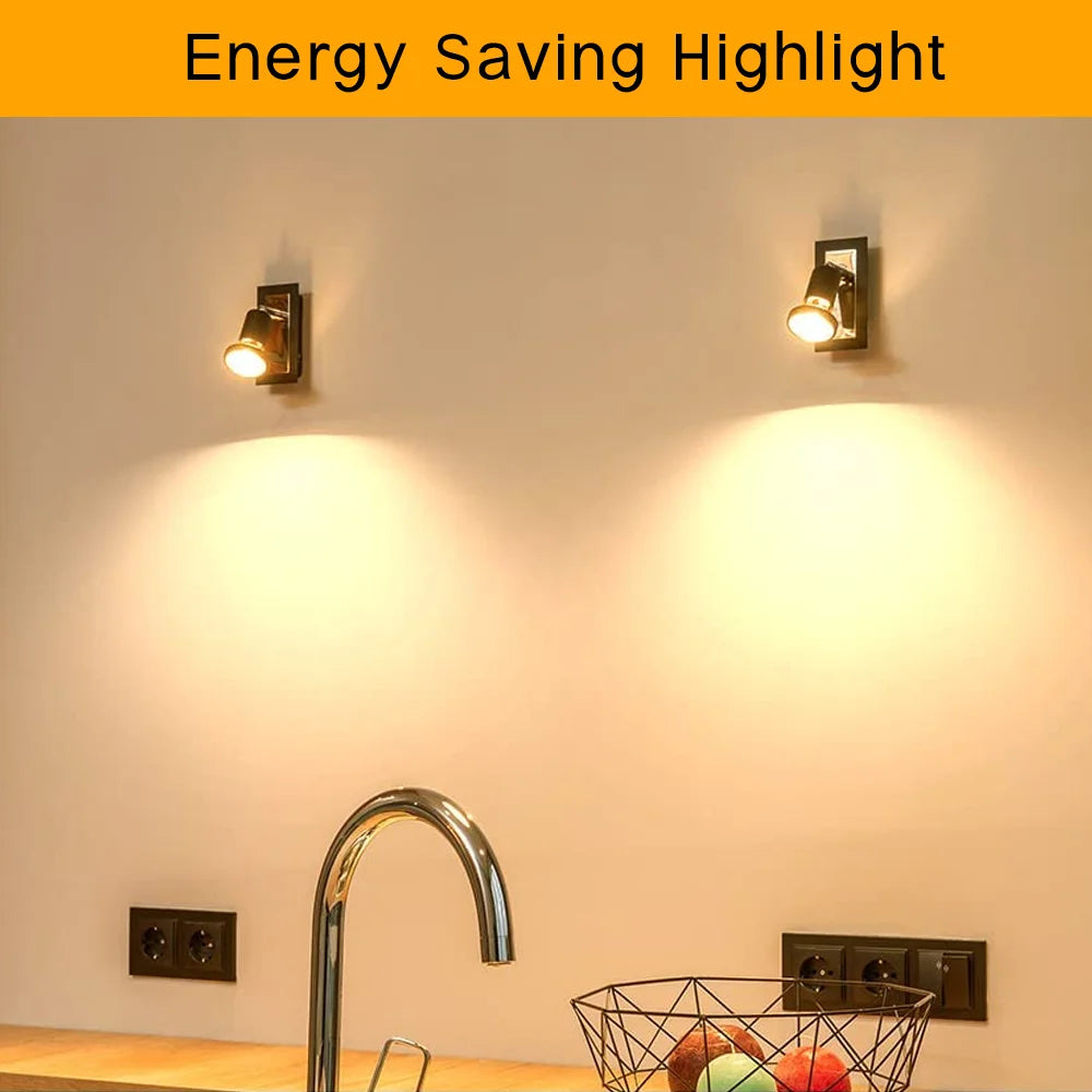 10 Uds bombilla de foco LED GU10 220V 5W/7W alto Lumen 3000K/4000K/6500K lámpara de luz LED para decoración del hogar