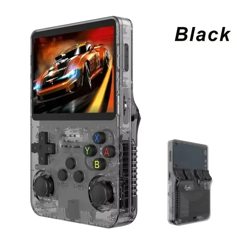 Consola de videojuegos portátil Retro R36S de 128GB, reproductor de pantalla IPS de 3,5 pulgadas, reproductor de vídeo portátil de bolsillo para niños, sistema Arkos