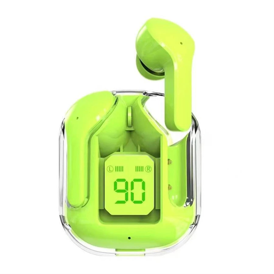 Auriculares inalámbricos Bluetooth T2 originales, auriculares HIFI transparentes con pantalla Digital de potencia LED, auriculares con sonido estéreo para teléfono
