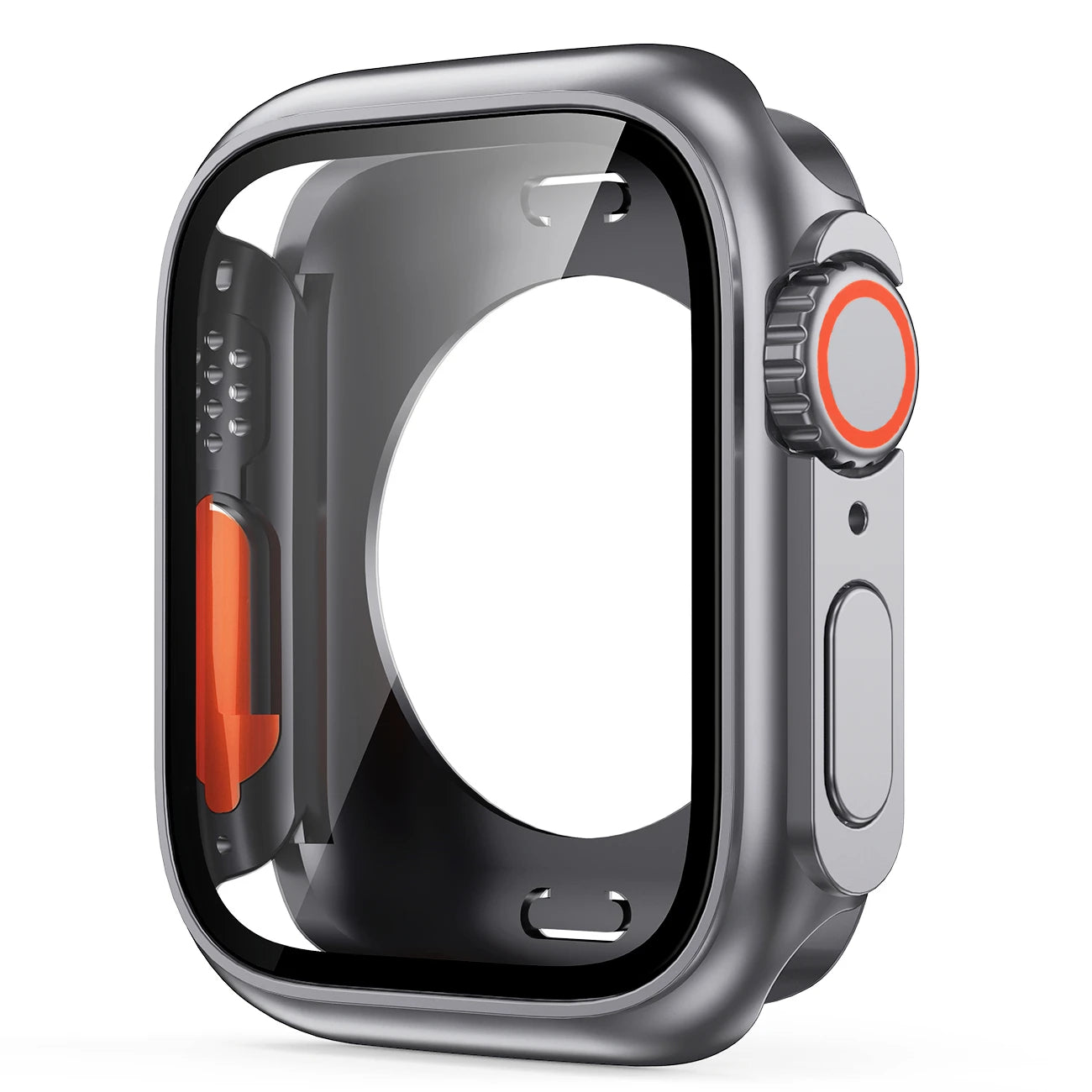Funda protectora de pantalla para Apple Watch 45mm 44mm 40mm 41mm funda dura de parachoques trasero delantero de PC iwatch 9 8 7 SE 6 5 4 cambio a Ultra