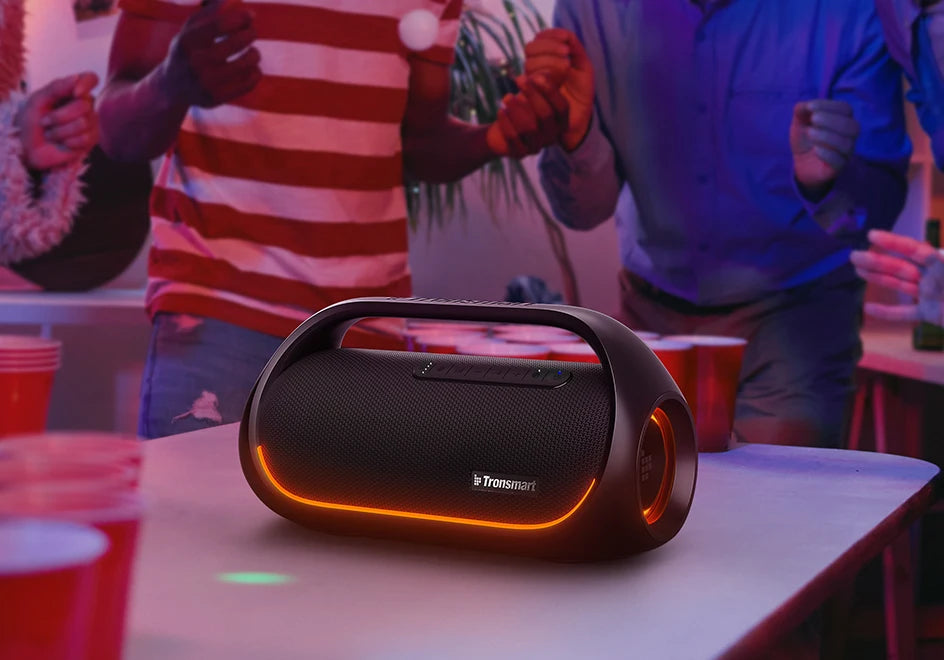 Altavoz Bluetooth Tronsmart Bang Altavoz portátil para fiestas con audio de alta resolución sin pérdidas, graves pesados, control por aplicación, mango portátil