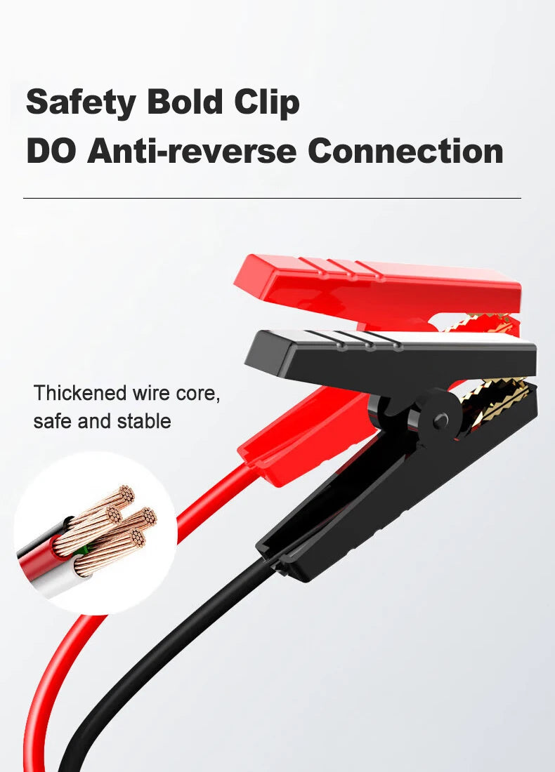 Arrancador de batería portátil para coche, dispositivo de arranque de 12V para gasolina, 4.0L, diésel, 2.0L, 1200A